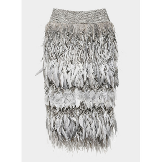 Chanel Runway feather skirt
