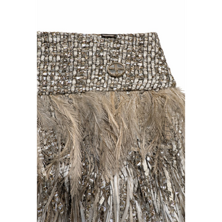 Chanel Runway feather skirt